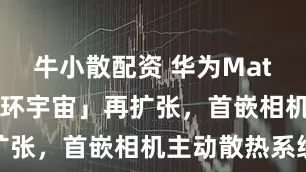 牛小散配资 华为Mate 80「星环宇宙」再扩张，首嵌相机主动散热系统